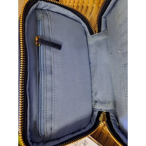 Joy + Iman Blue Leather Wallet Wrist Strap New with Tags - Picture 6 of 13